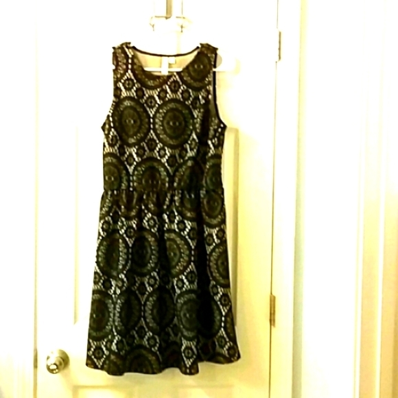 Tacera Black Lace Lined Dress - Picture 5 of 5